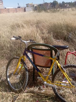 Bicicleta Montaña Amarilla y Morada