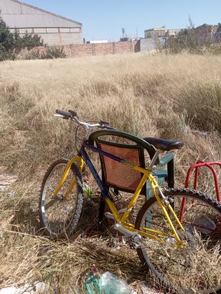 Bicicleta Montaña Amarilla y Morada
