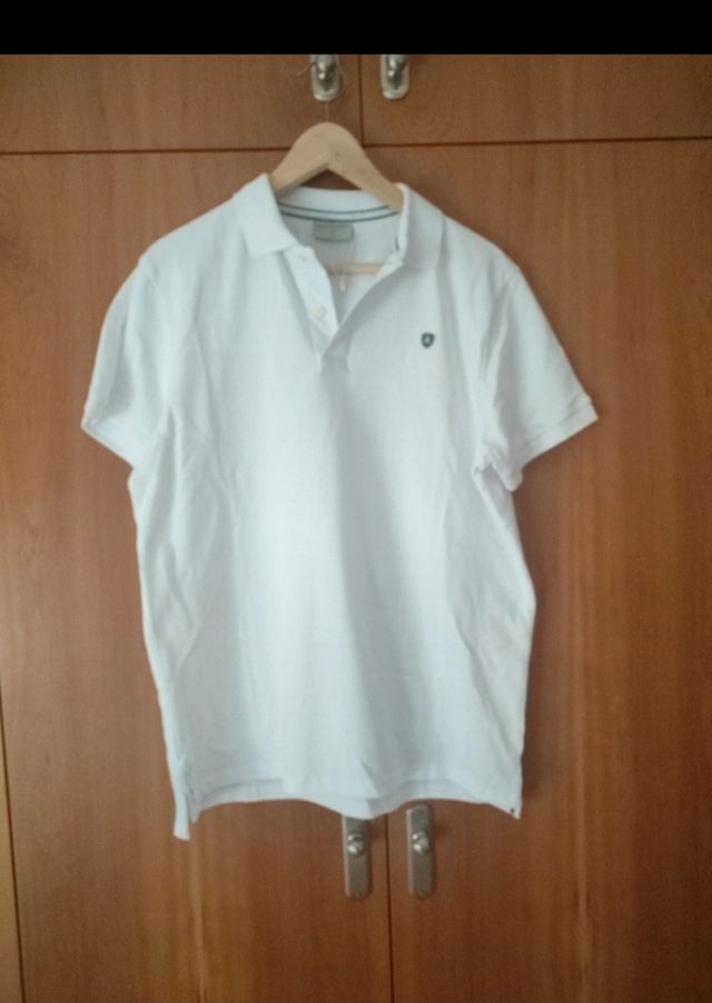 Polo Alvaro Moreno Blanco Talla M