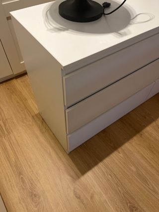 Cómoda Kullen IKEA 6 cajones blanca 140x72 cm