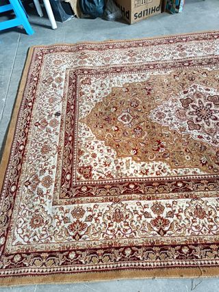 Alfombra Vintage Marrón y Roja