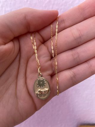 Cadena de oro para bebé con colgante