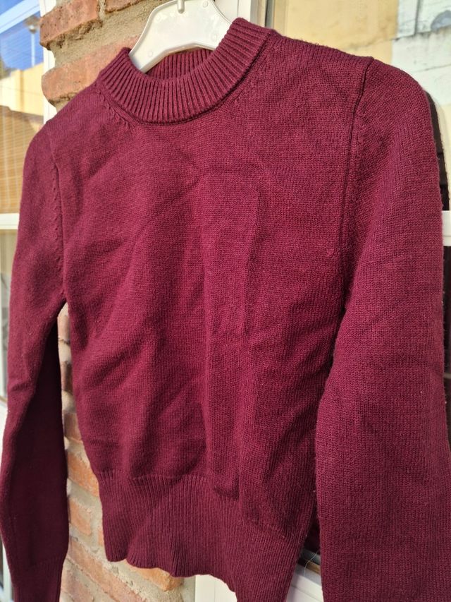 Jersey Zara Burdeos Talla S