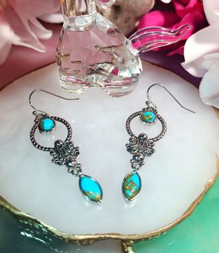 Pendientes Plata 925 - Turquesa