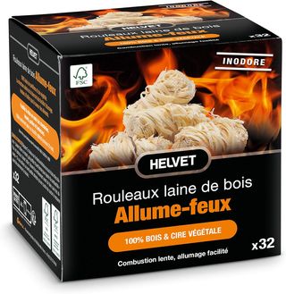 ✨ - 32 Alume Feu Laine de Bois per cheminée et