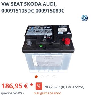 Batería Varta EFB+ 49Ah 540A Grupo VAG