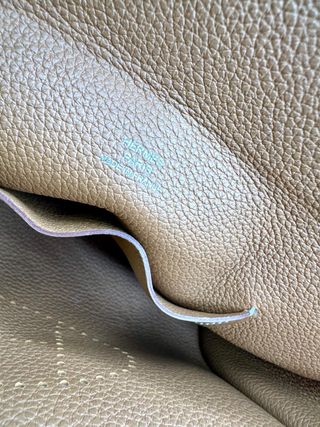 Bolso Hermès vide-poche cuero marrón