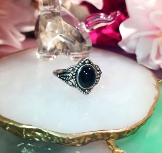 Anillo Plata 925 - Ónix - Vintage 