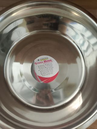 Ciotola in acciaio per cani altezza 28 cm 