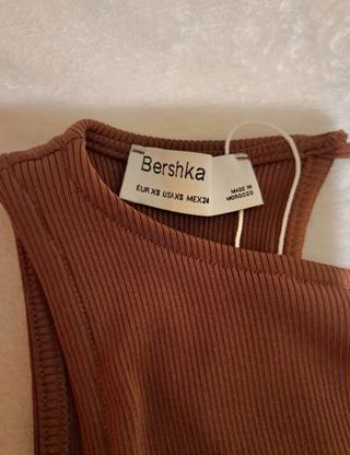 Vestido NUEVO BERSHKA mujer canalé 