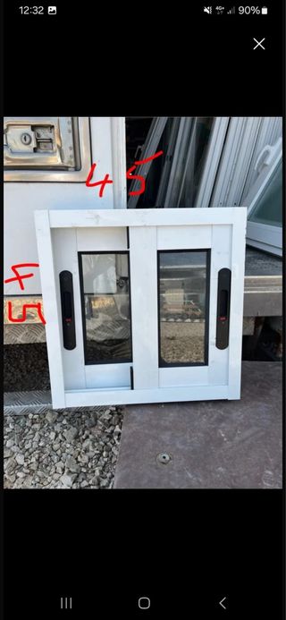 Ventana Aluminio Blanca Corredera