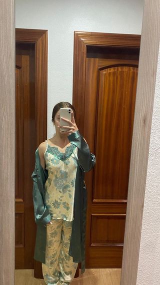 Conjunto pijama seda