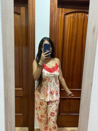 Conjunto pijama seda