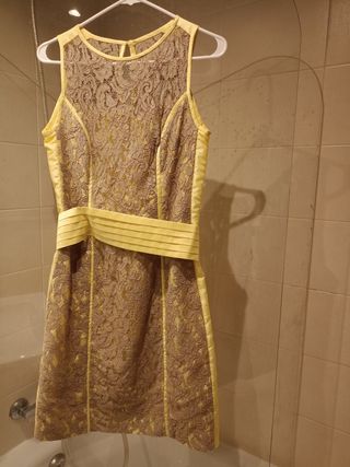 Vestido Joya Oro y Amarillo para Boda