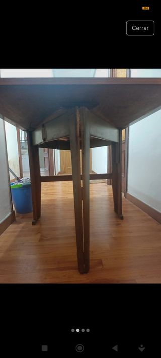 Mesa plegable de madera