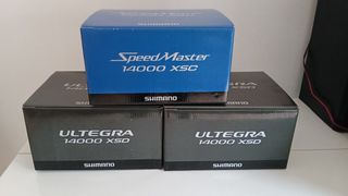 3 Carretes Shimano: 2 XSD 14000 y 1 XSC 1400