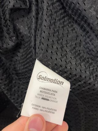 Chaqueta Moto SolMotion Negra