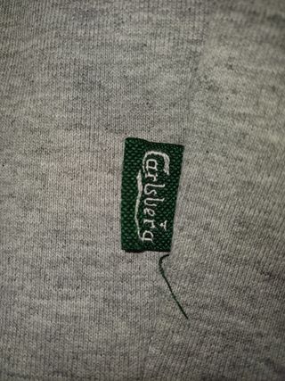 Felpa Carlsberg Grigia con Logo Verde Taglia M