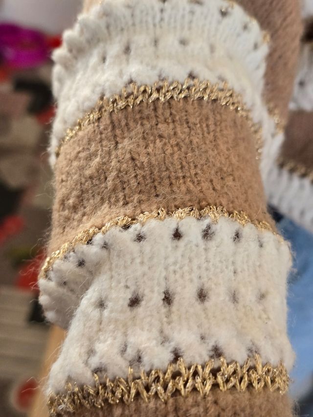 Jersey rayas marrón y blanco