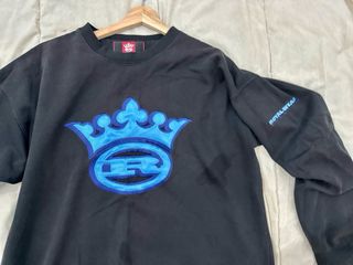 Sudadera Royal Wear Vintage Negra y Azul