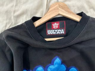 Sudadera Royal Wear Vintage Negra y Azul
