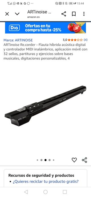 ARTINOISE Re.corder Flauta MIDI Digital