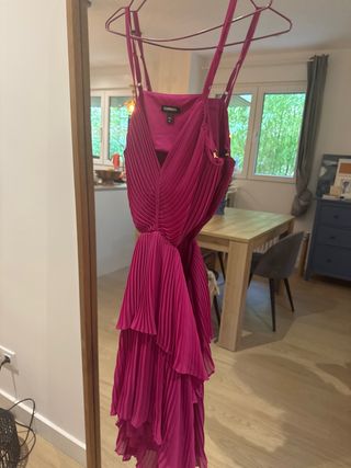 Vestido corto fiesta Express rosa talla M