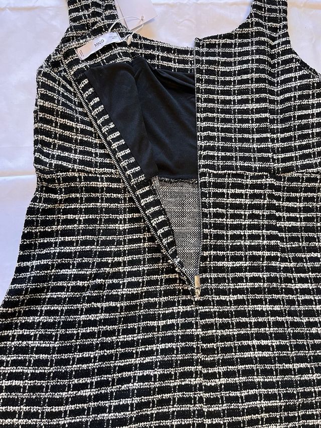 Vestido Mango Negro Talla L