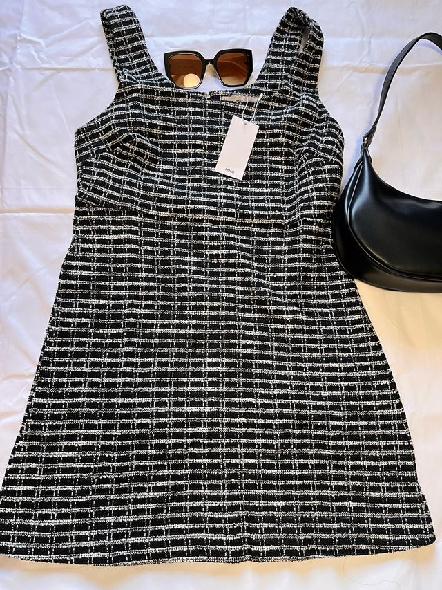 Vestido Mango Negro Talla L