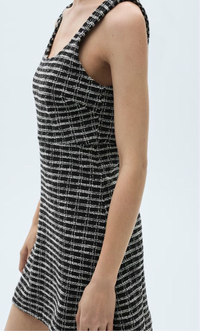 Vestido Mango Negro Talla L