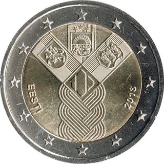 3x2€ Estados Bálticos Conmemorativa 2018