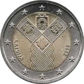 3x2€ Estados Bálticos Conmemorativa 2018