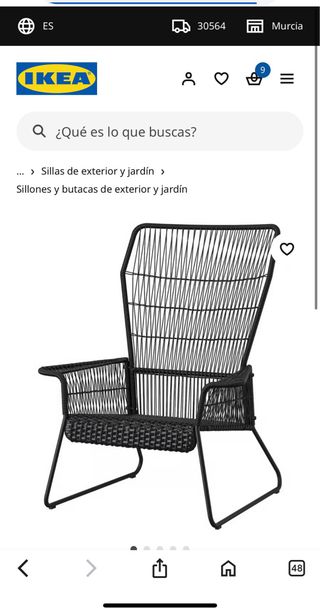 2 poltrone da esterno in rattan e metallo