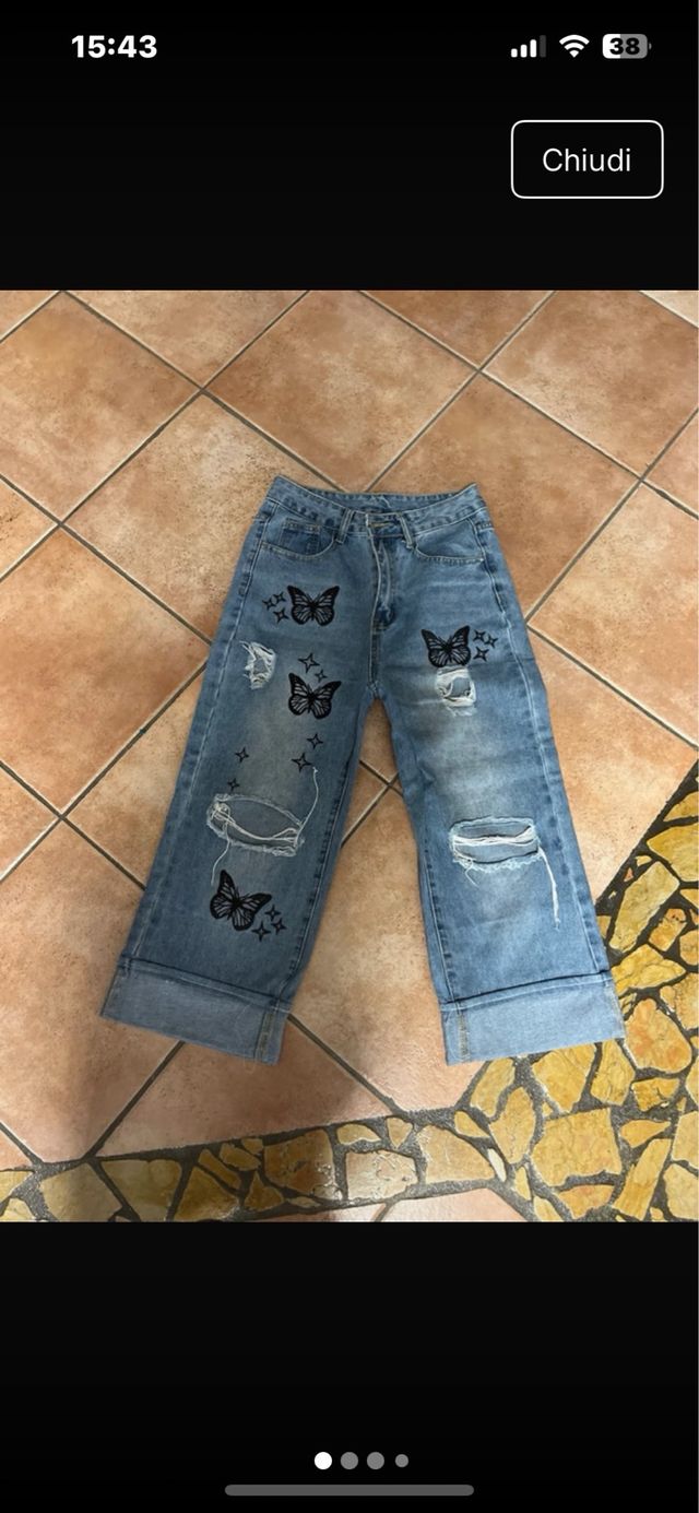 Abito lungo donna verde e jeans