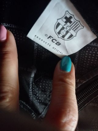 Bolso y Cartera FCBarcelona Negro y Dorado