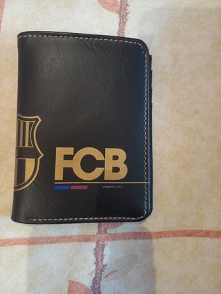 Bolso y Cartera FCBarcelona Negro y Dorado