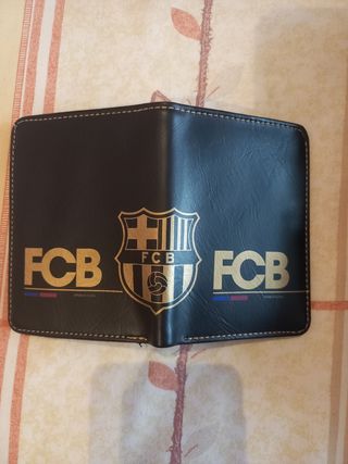 Bolso y Cartera FCBarcelona Negro y Dorado
