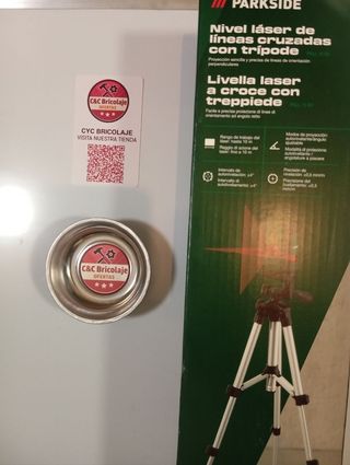 Nivel láser Parkside líneas cruzadas con regalo 