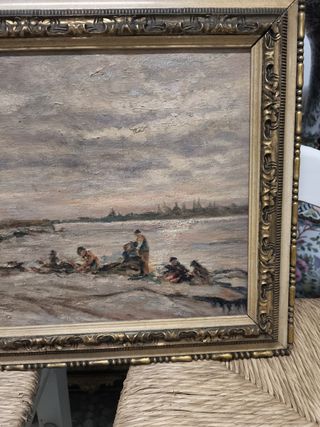 Antiguo cuadro marina