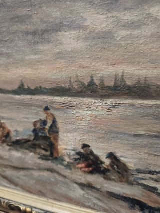 Antiguo cuadro marina