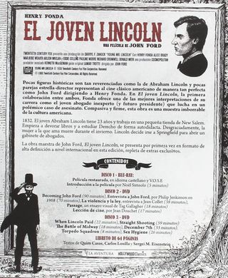El Joven Lincoln Blu-ray Coleccionista 3 Discos
