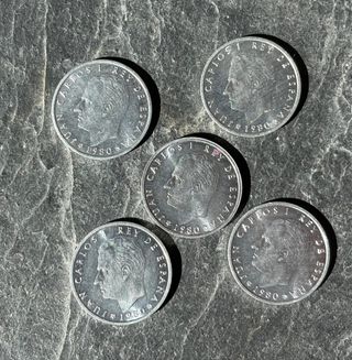 5 Monedas Mundial 82' 50 Céntimos Peseta 