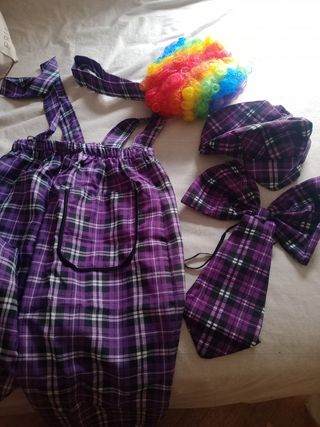 Disfraz Payaso Clown 3 Piezas Talla M