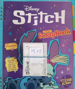 190 CROMOS DISNEY STITCH(SUPER SCRAPBOOK).