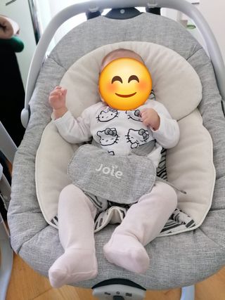 Hamaca columpio bebé gris Joie Serina 2 en 1