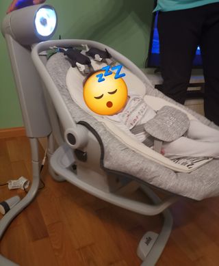 Hamaca columpio bebé gris Joie Serina 2 en 1