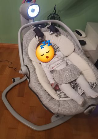 Hamaca columpio bebé gris Joie Serina 2 en 1