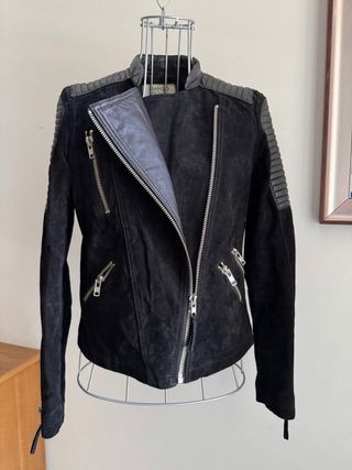 Giacca chiodo Mango pelle bomber motociclista