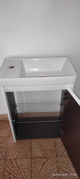 Conjunto mueble de baño fondo reducido