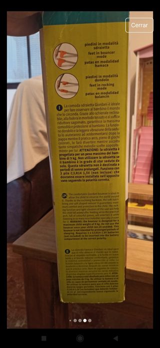 Hamaca jungla  para bebés. 
Balancín Silla Bebé 